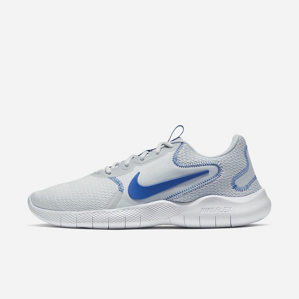 Chaussure De Running Nike Flex Experience Run 9 Platine 6014-983 Pure Platinum/White/Game Royal Homme | RNP-74807079